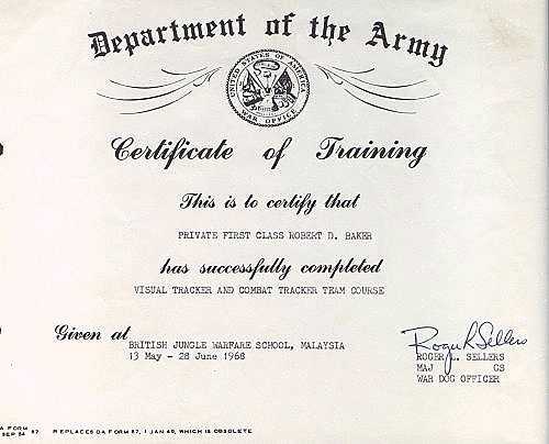 army tracker school course